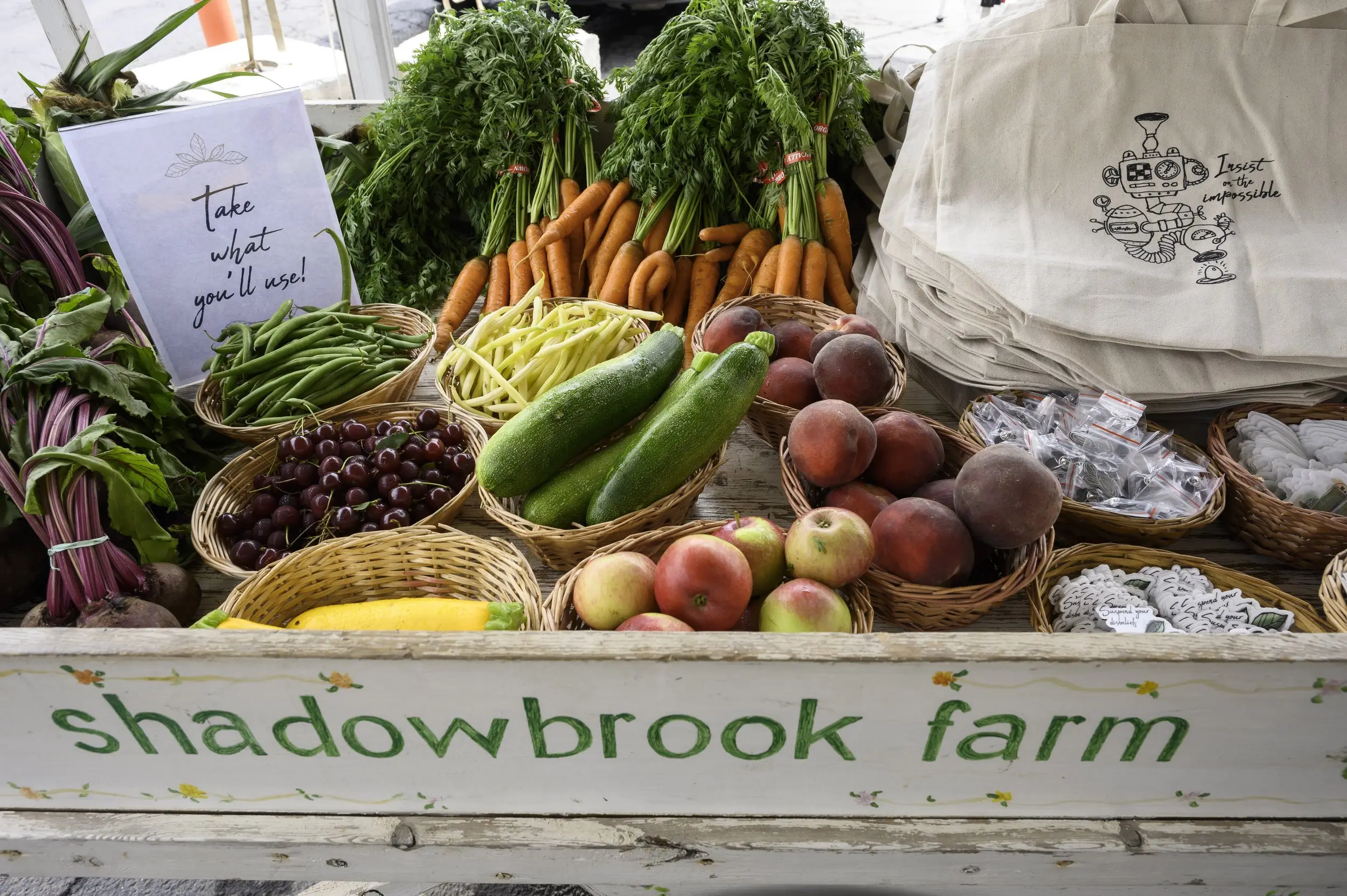  Burt Swersey’s actual produce cart from his family farm! 