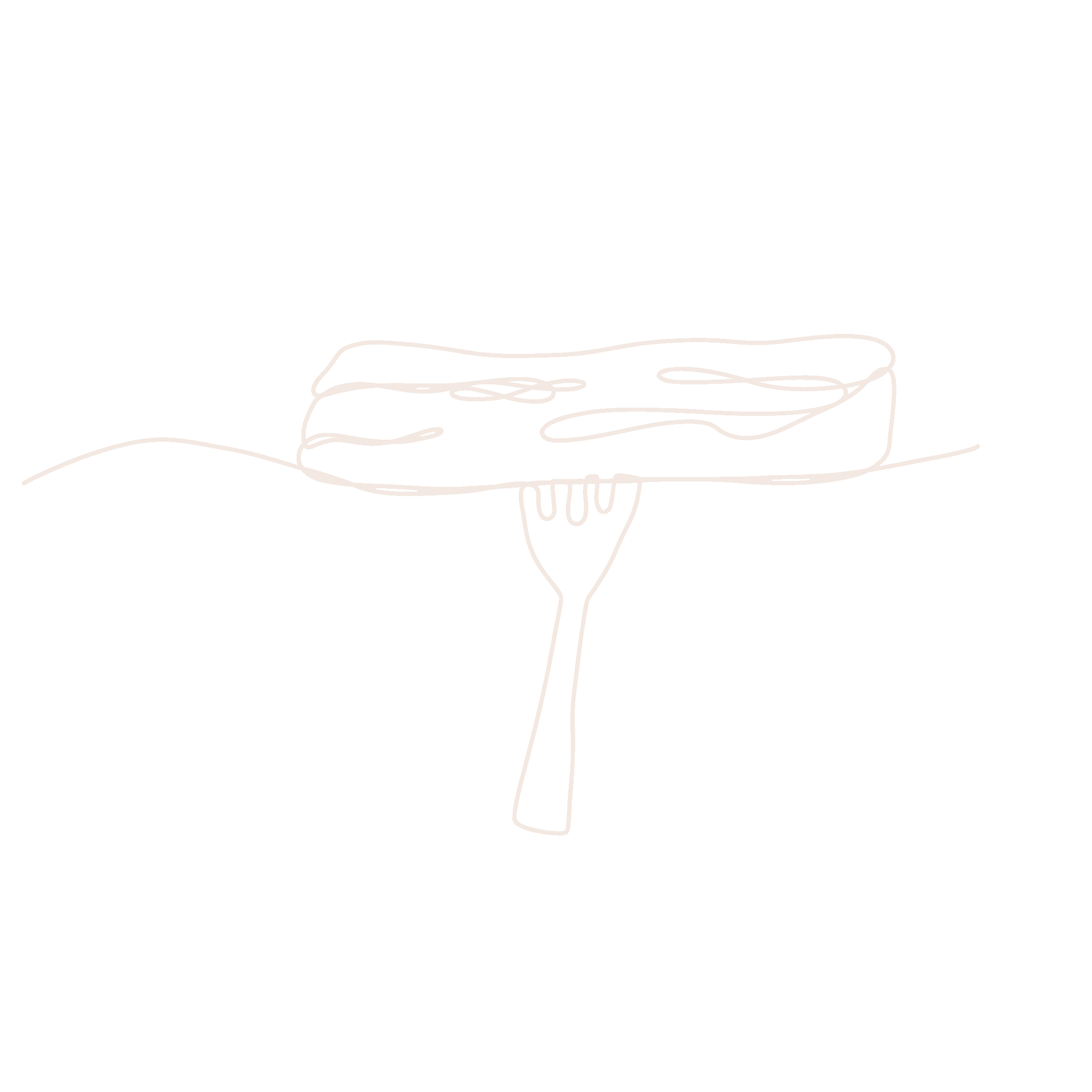 Fork holding a MyBacon strip