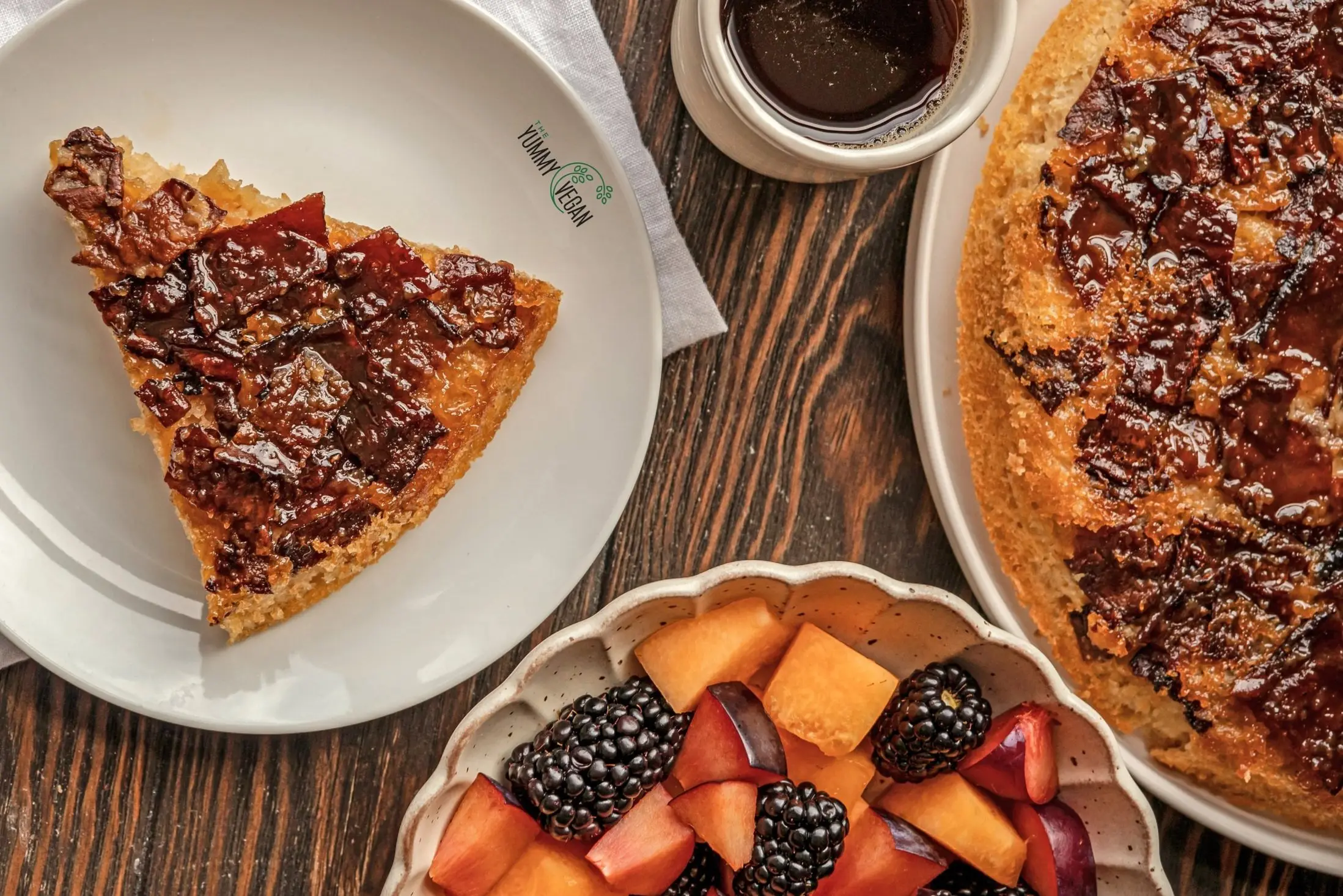 MyForest Foods & The Yummy Vegan Upside-down MyBacon Pancake