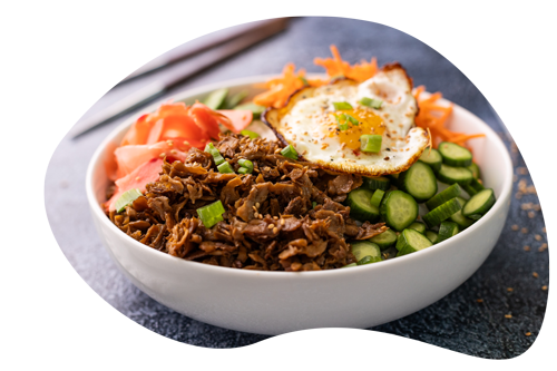 MyPulledPork Korean Rice Bowl